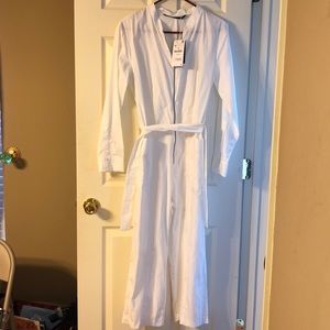 Zara white jumpsuit, NWT